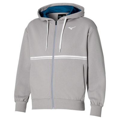 Cazadoras Mizuno Athletics Sweat Hombre Plateados - Chile M198XODBIL